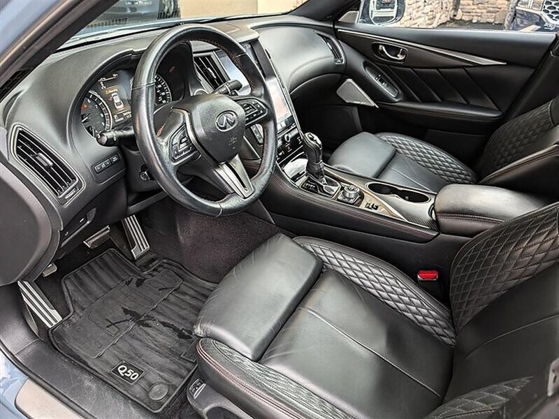 Used 2021 INFINITI Q50 Red Sport 400 w/ Proactive Package AWD/4WD image 2