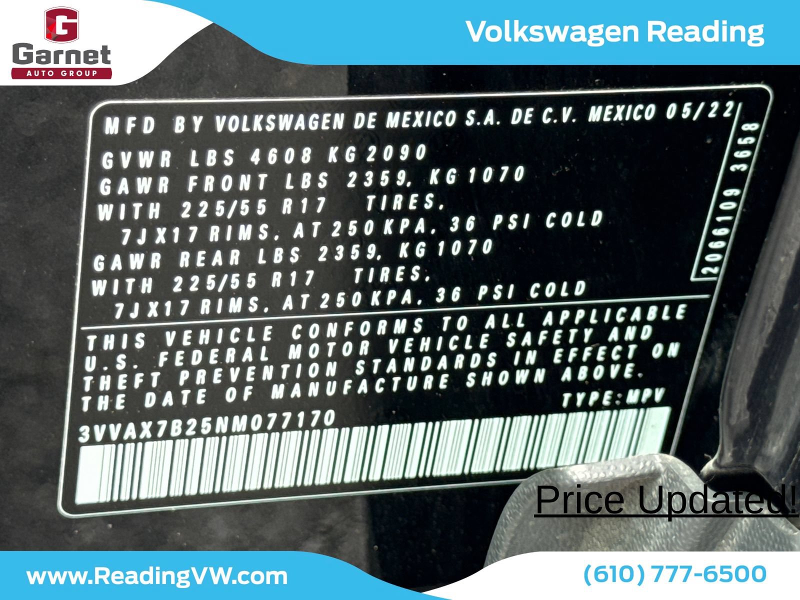 Certified 2022 Volkswagen Taos S AWD/4WD image 27