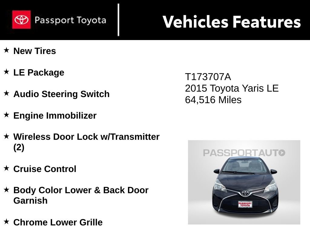Used 2015 Toyota Yaris LE image 9