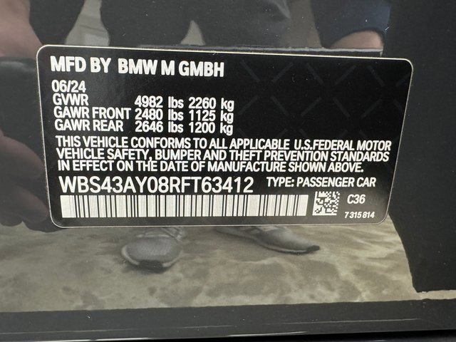 Certified 2024 BMW M3 Competition w/ Executive Package image 31