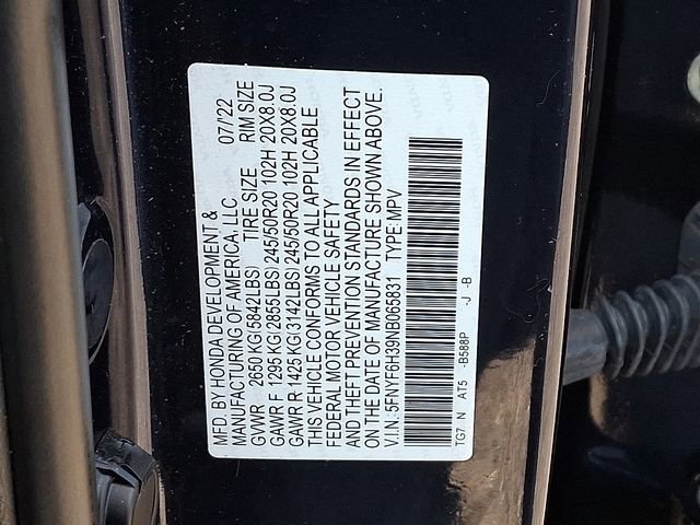 Used 2022 Honda Pilot Sport image 27