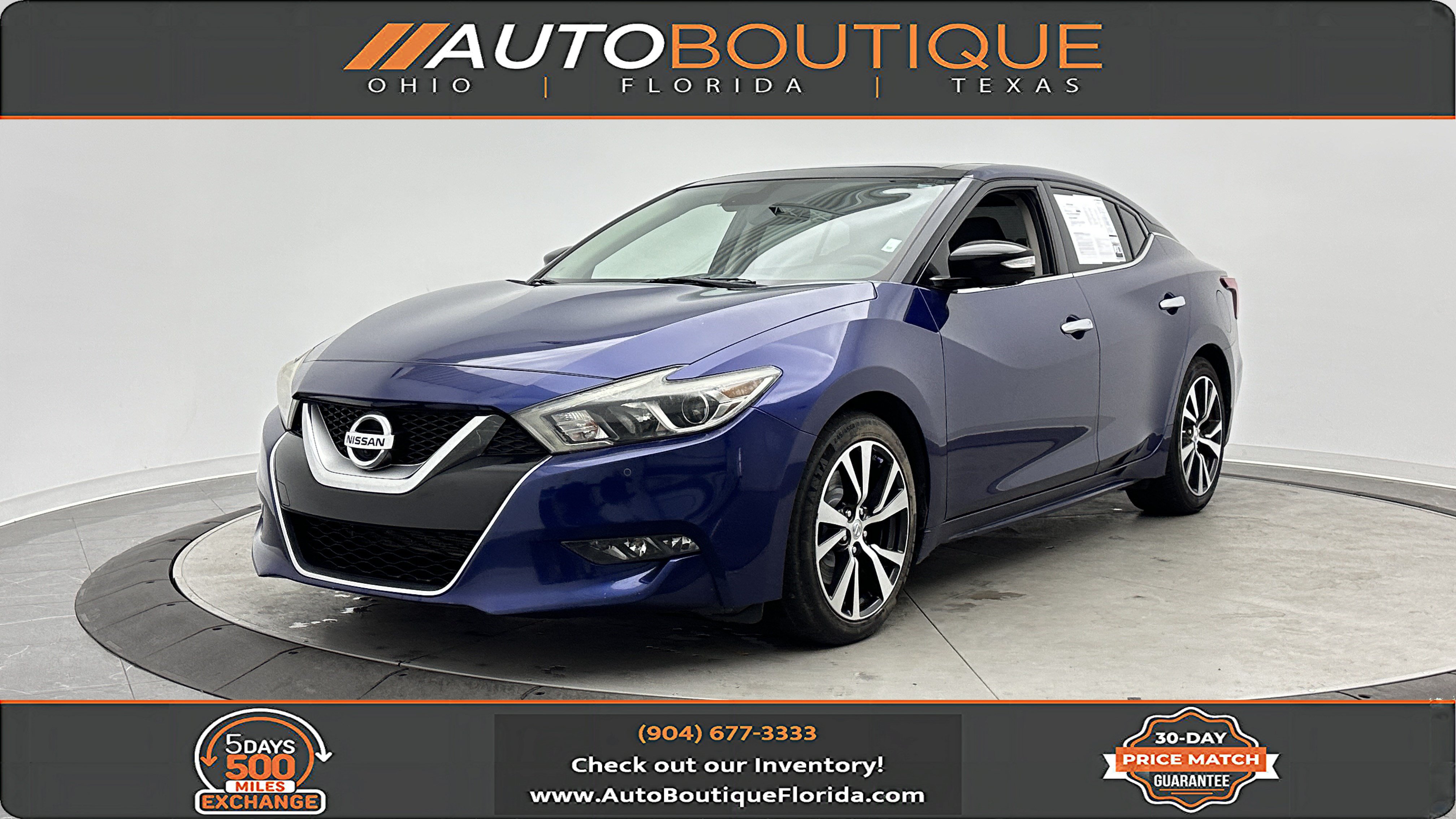 Used 2016 Nissan Maxima Platinum w/ Interior Lighting Package FWD image 1