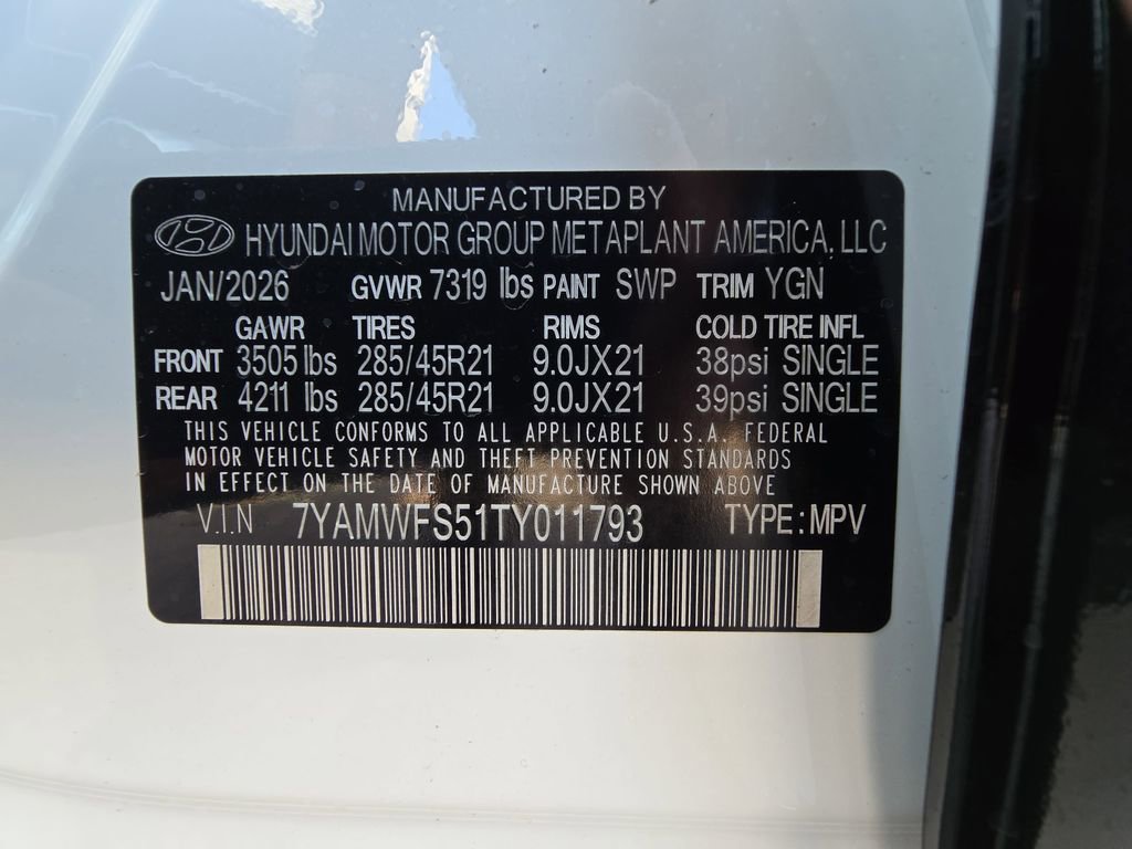 New 2026 Hyundai Ioniq 9 Limited w/ Tow & Go Package image 36