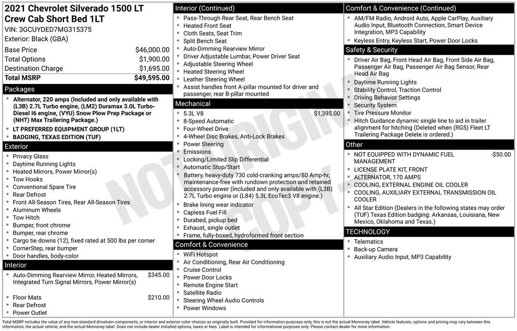 Used 2021 Chevrolet Silverado 1500 LT image 2