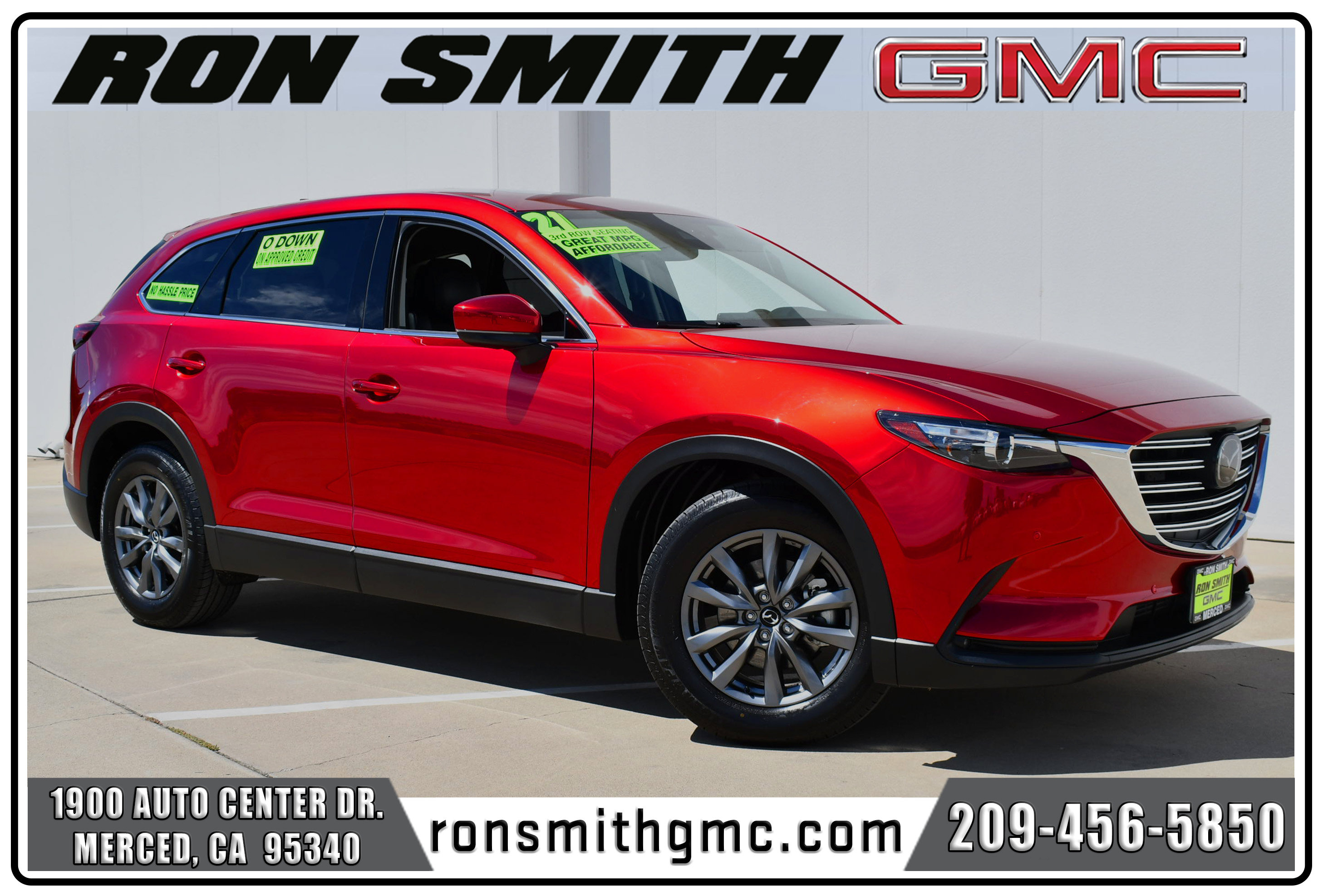 Used 2021 MAZDA CX-9 Touring w/ Touring Premium Package FWD image 1