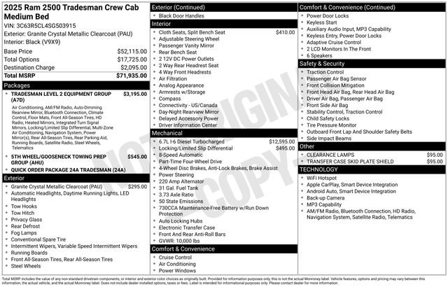 New 2025 RAM 2500 Tradesman image 32