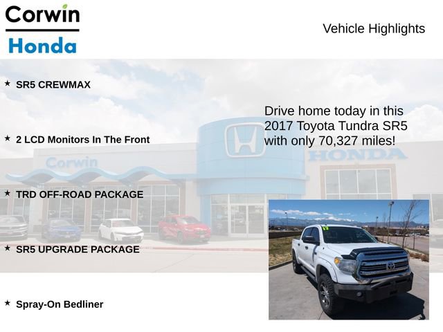 Used 2017 Toyota Tundra SR5 w/ TRD Off Road Package AWD/4WD image 7