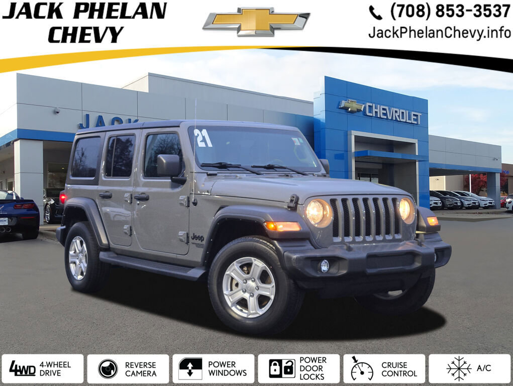 Used 2021 Jeep Wrangler Unlimited Sport image 1