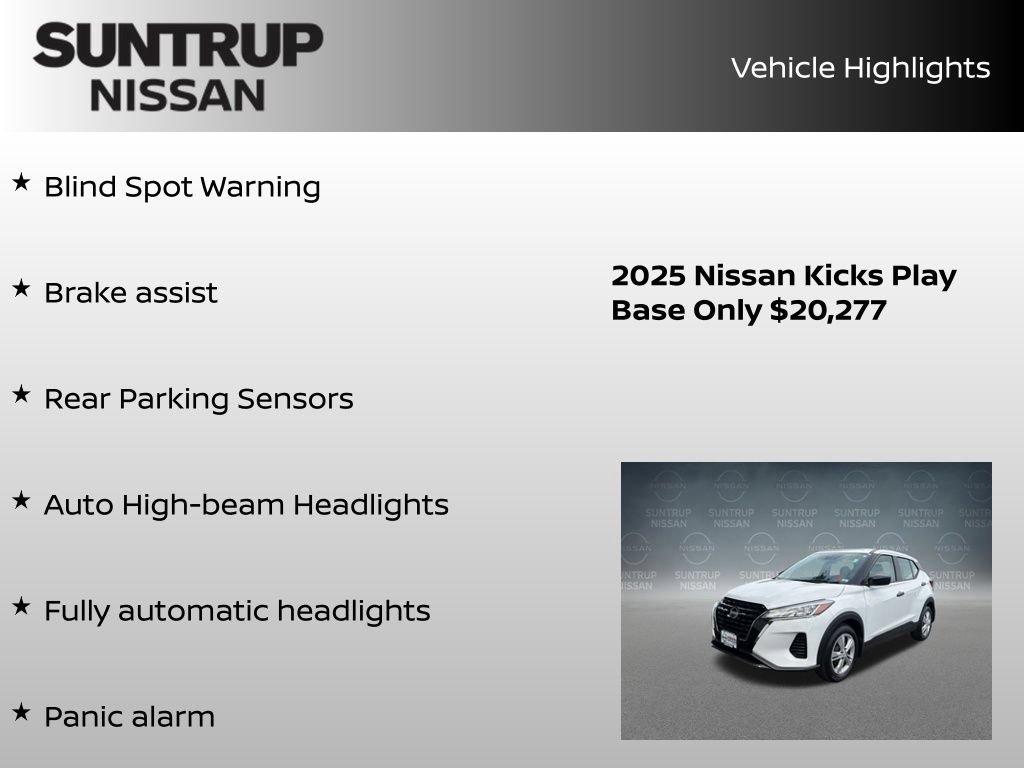 Certified 2025 Nissan Kicks Play S FWD image 33