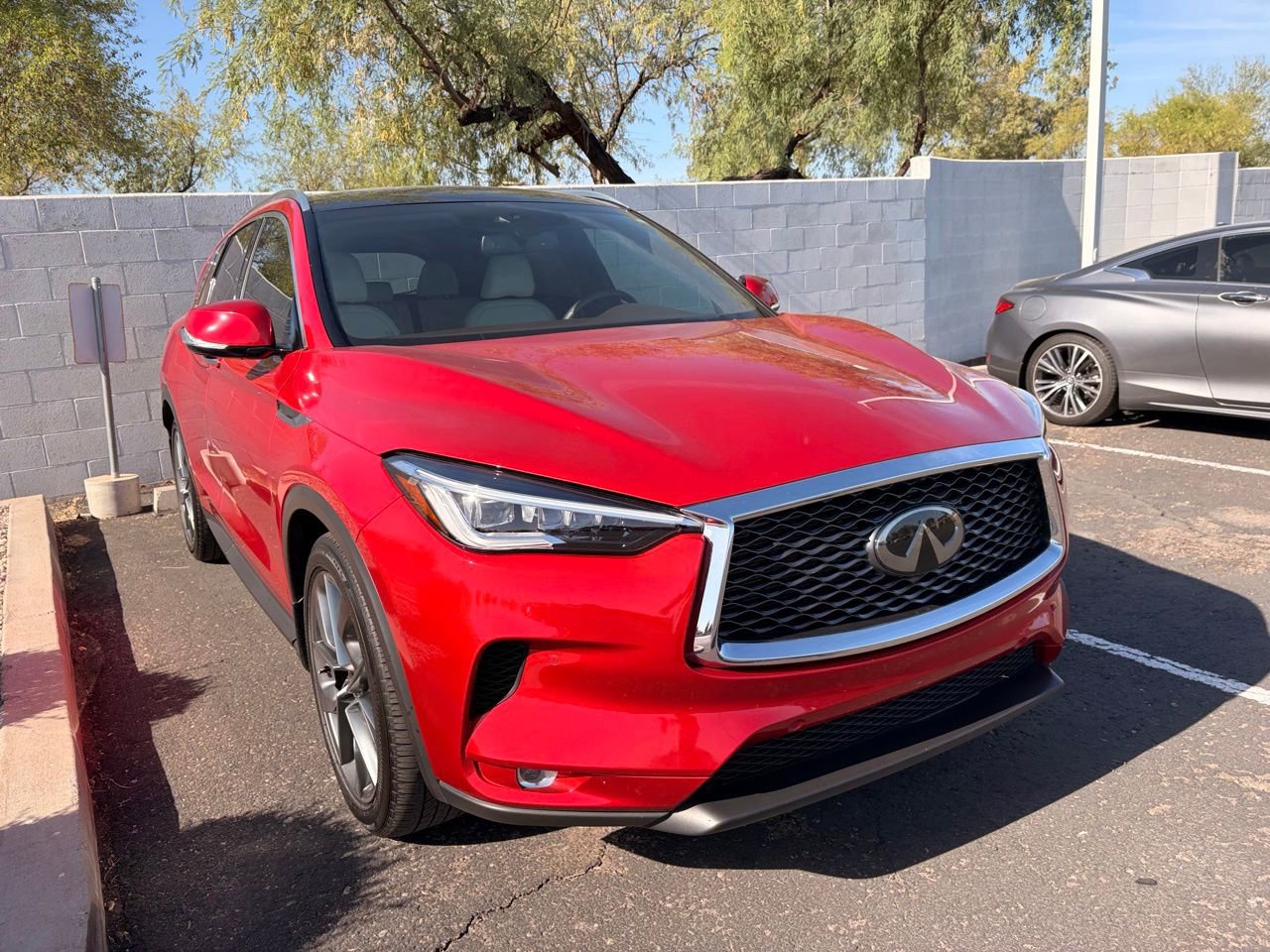 Certified 2021 INFINITI QX50 Autograph w/ Premium White Leather Package FWD image 4