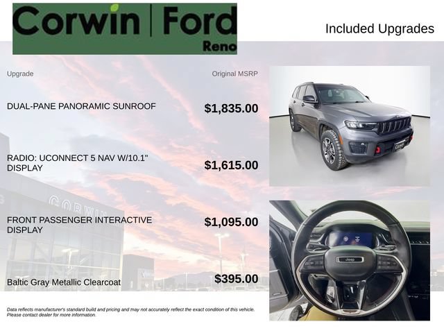 Used 2022 Jeep Grand Cherokee Trailhawk AWD/4WD image 3