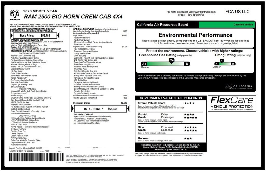 Used 2026 RAM 2500 Big Horn AWD/4WD image 3