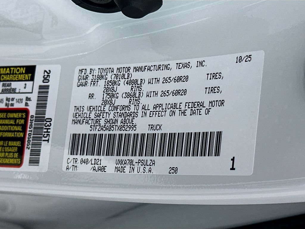 Certified 2026 Toyota Tundra Limited RWD image 33