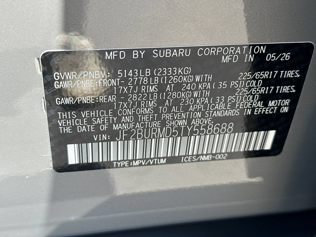 New 2026 Subaru Outback Wilderness AWD/4WD image 34