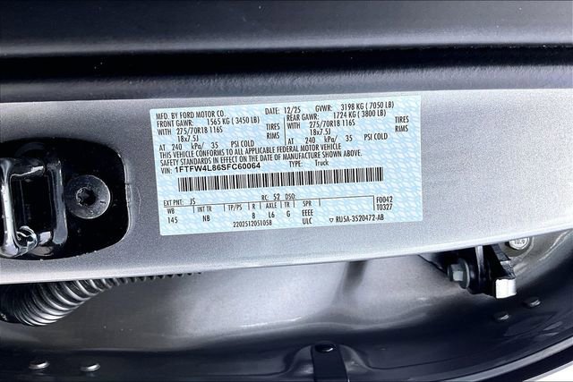 New 2025 Ford F150 Tremor w/ Equipment Group 402A High AWD/4WD image 13