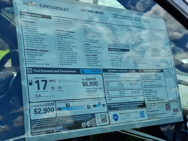 New 2026 Chevrolet Tahoe RST w/ Comfort Package AWD/4WD image 12