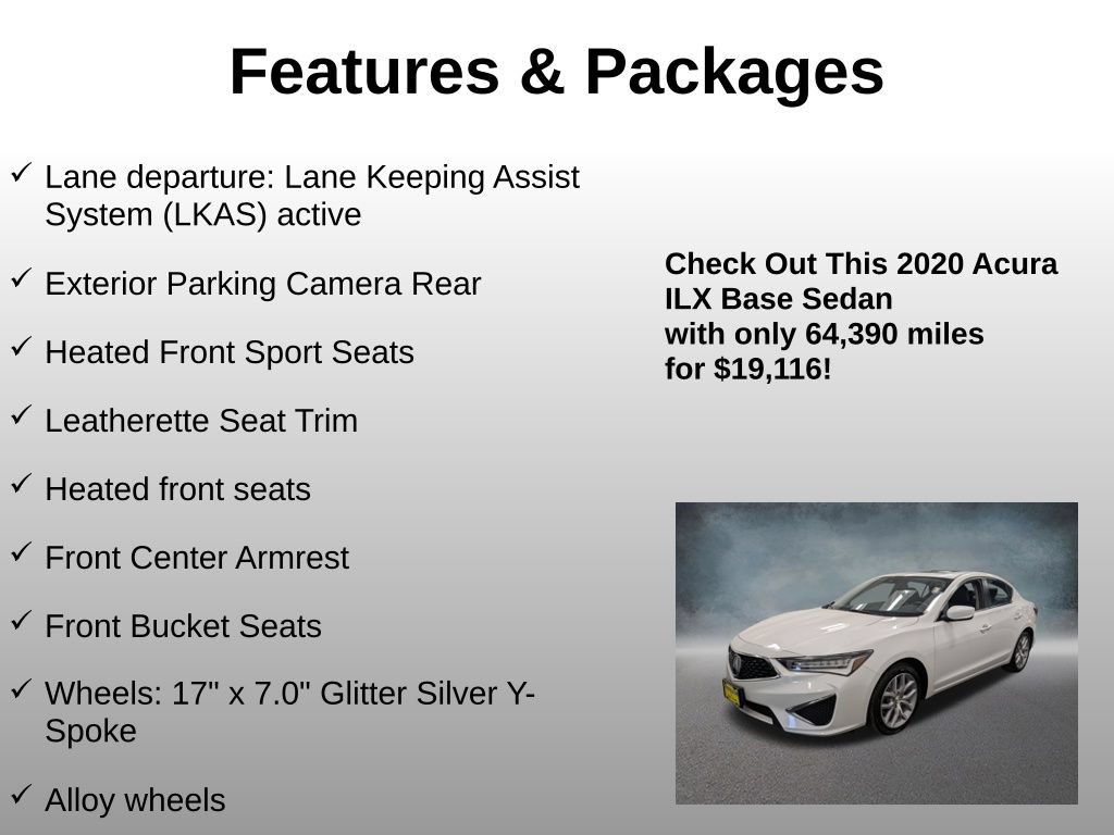 Used 2020 Acura ILX FWD image 16