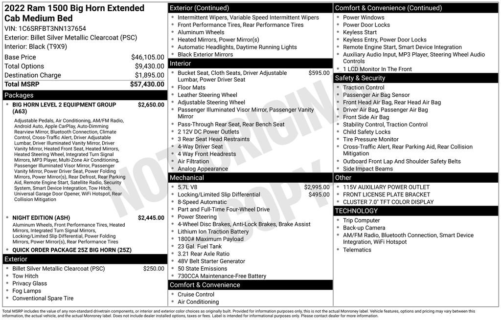 Used 2022 RAM 1500 Big Horn image 7