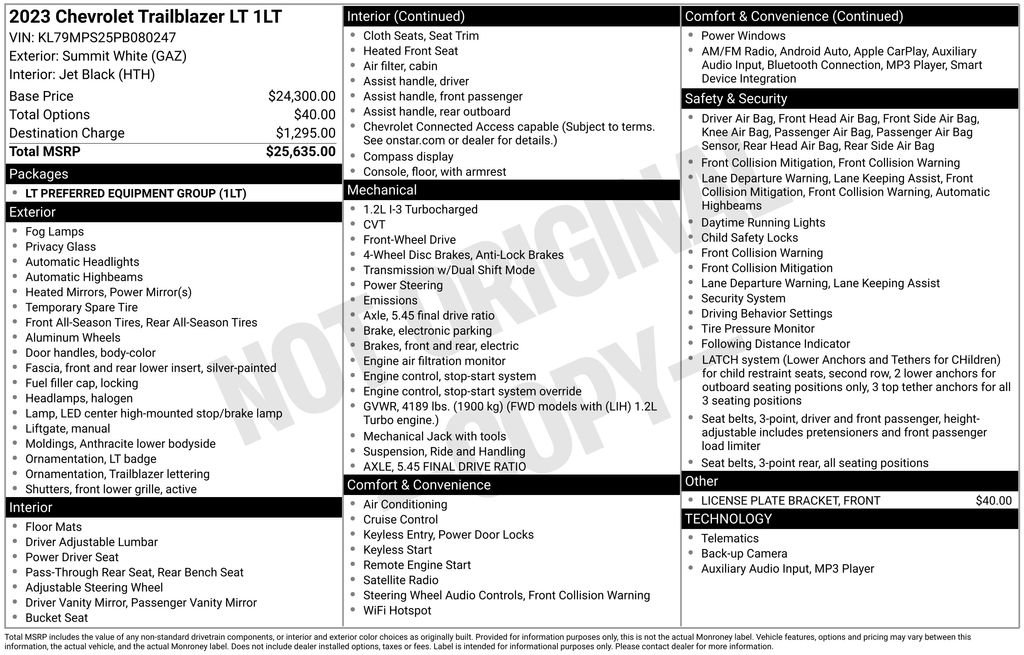 Certified 2023 Chevrolet TrailBlazer LT image 39