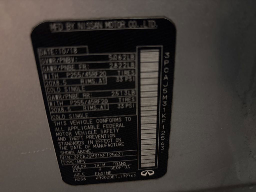 Used 2019 INFINITI QX50 Essential w/ Sensory Package image 13