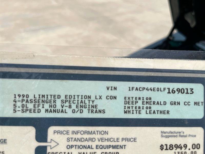 Used 1990 Ford Mustang LX RWD image 61