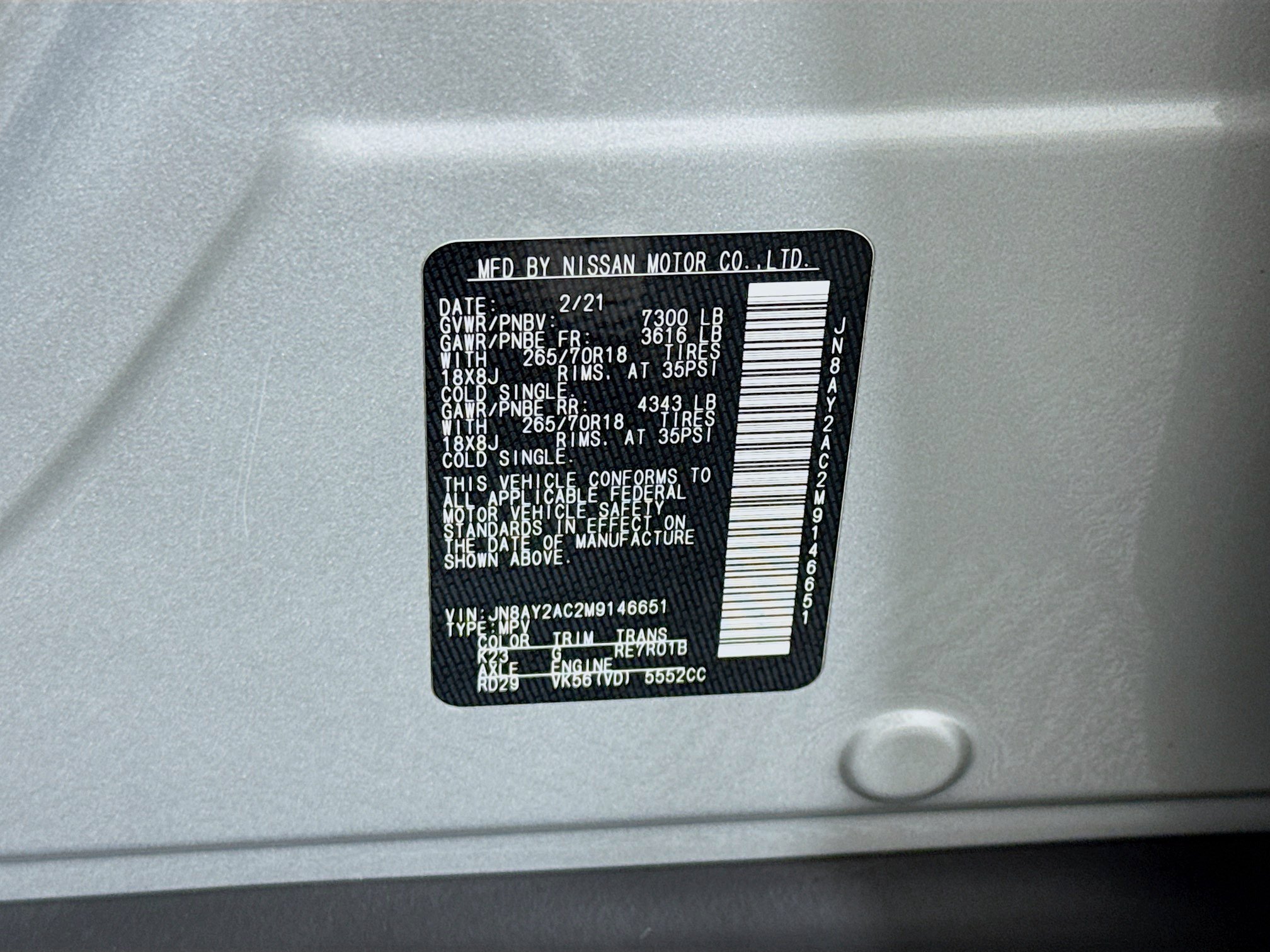 Used 2021 Nissan Armada SV RWD image 39