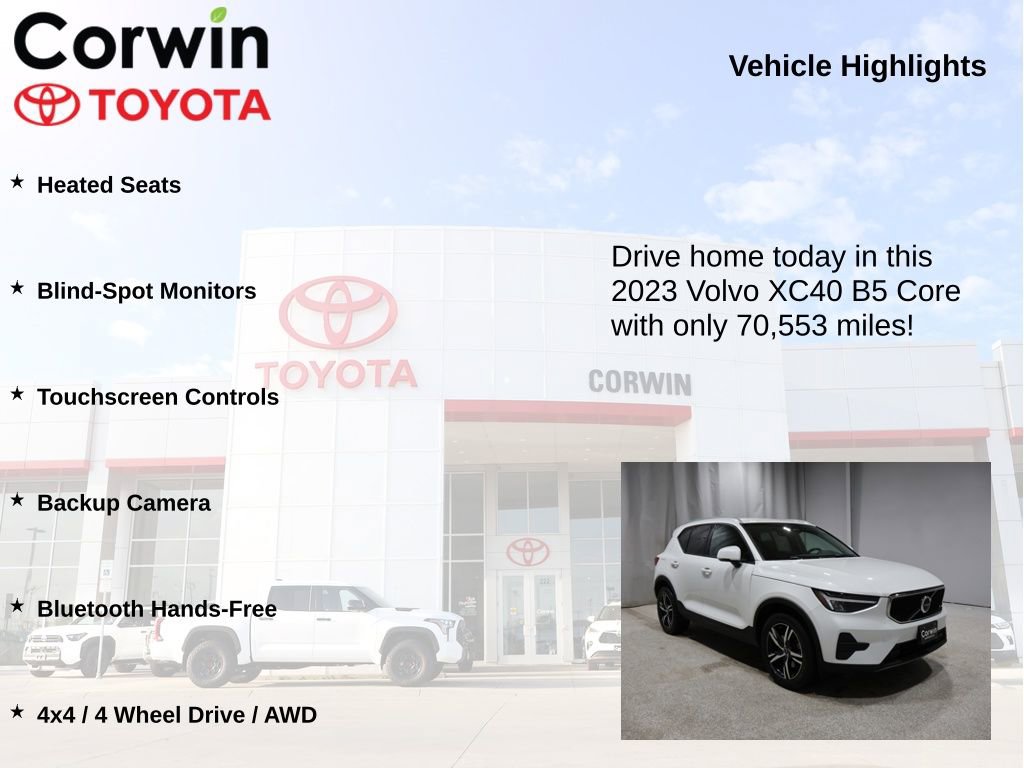 Used 2023 Volvo XC40 B5 Core image 6