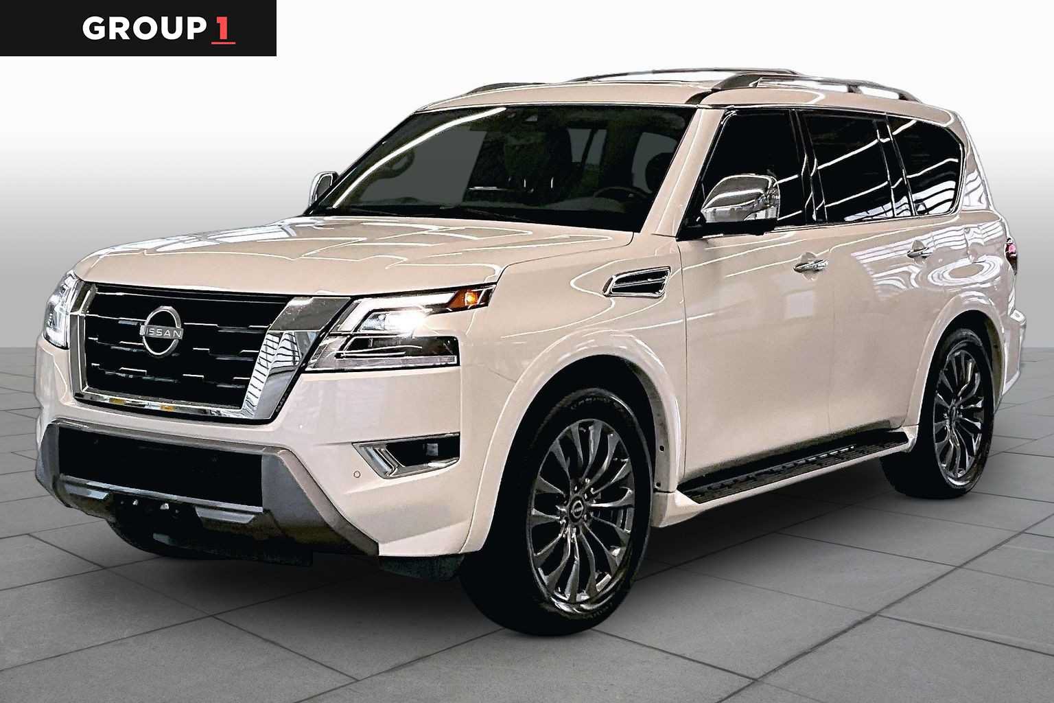 Used 2023 Nissan Armada Platinum w/ Captain's Chairs Package RWD image 1
