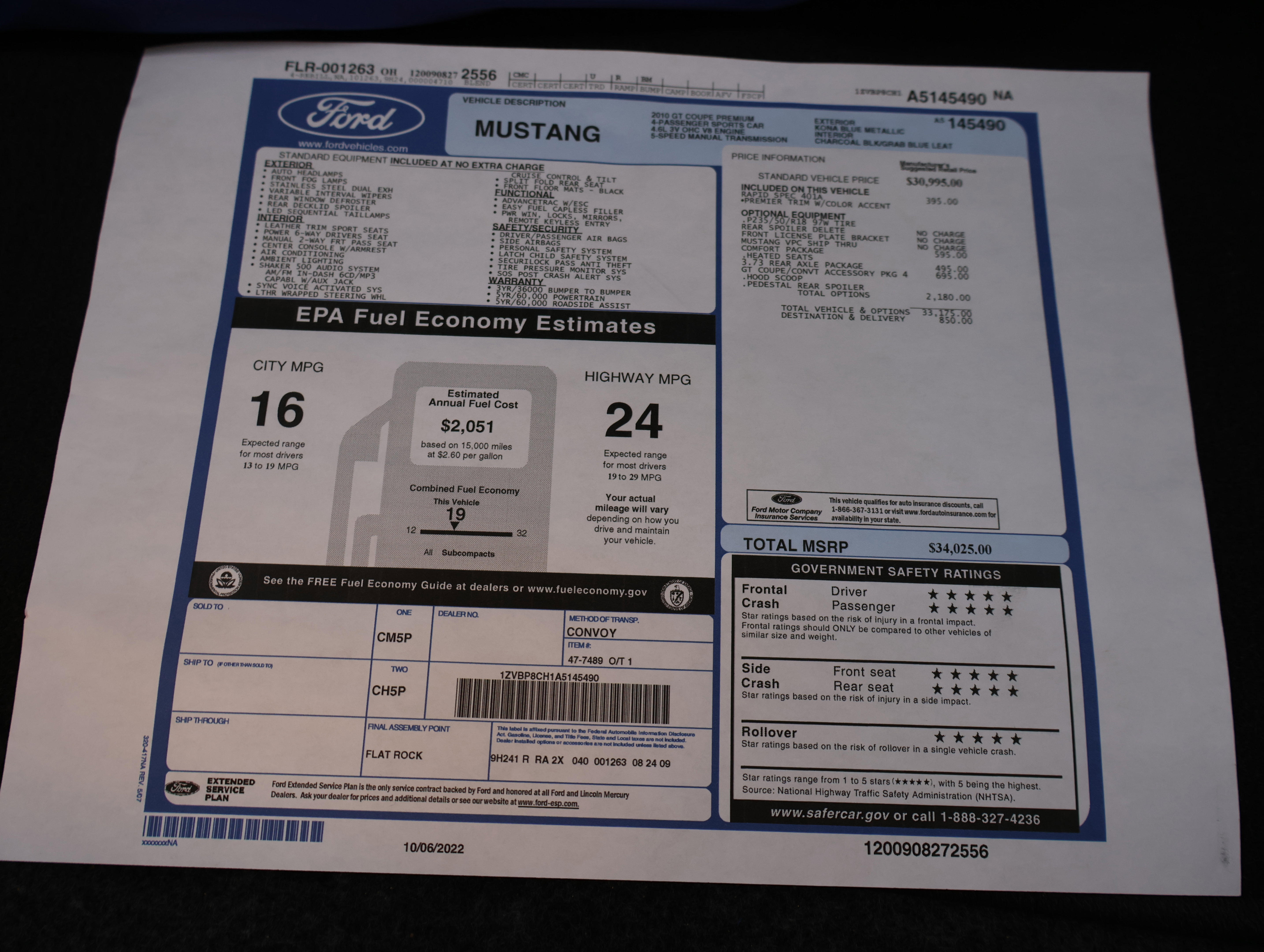 Used 2010 Ford Mustang GT Premium RWD image 27