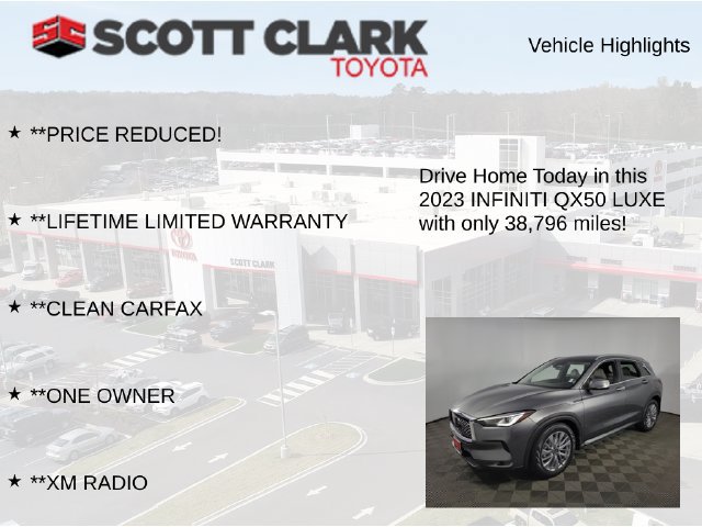 Used 2023 INFINITI QX50 Luxe w/ Cargo Package AWD/4WD image 13