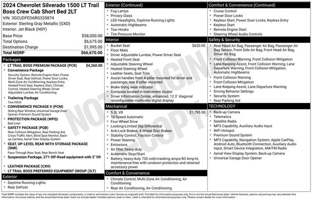 Certified 2024 Chevrolet Silverado 1500 LT Trail Boss w/ LT Trail Boss Premium Package AWD/4WD image 4