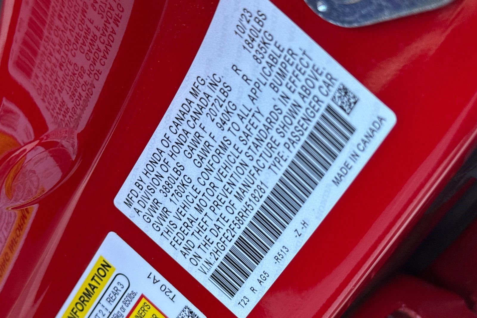 Certified 2024 Honda Civic Sport image 21