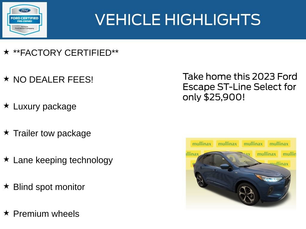 Used 2023 Ford Escape ST-Line Select w/ Tech Pack #2 AWD/4WD image 12