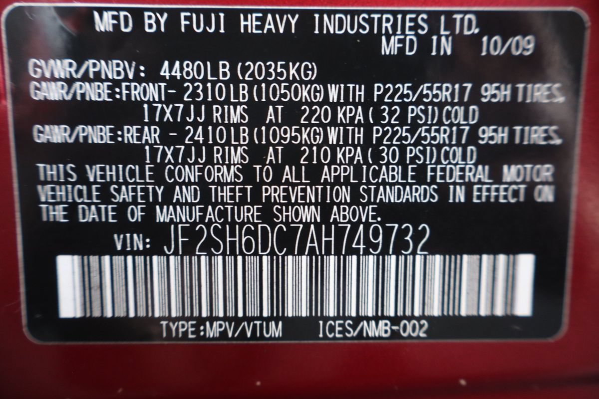 Used 2010 Subaru Forester 2.5X Limited w/ Popular Equipment Group 4B AWD/4WD image 46