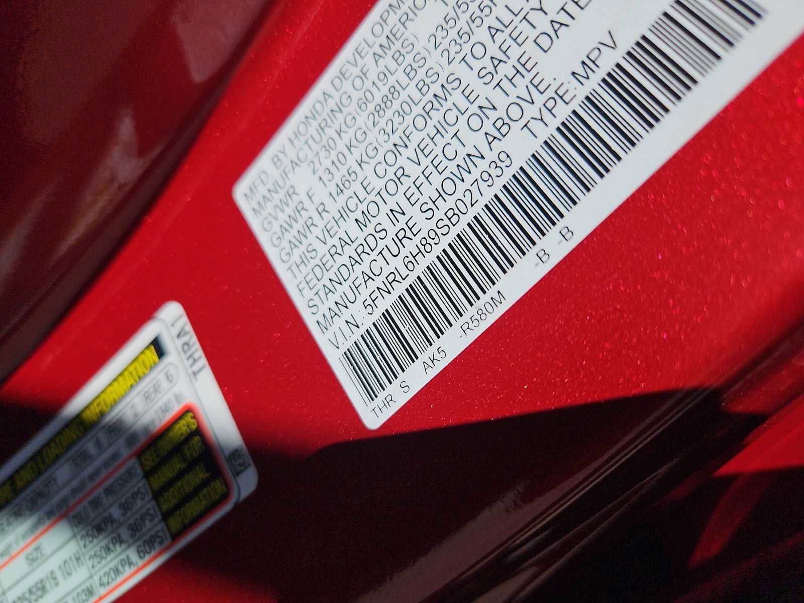 Certified 2025 Honda Odyssey Touring image 7