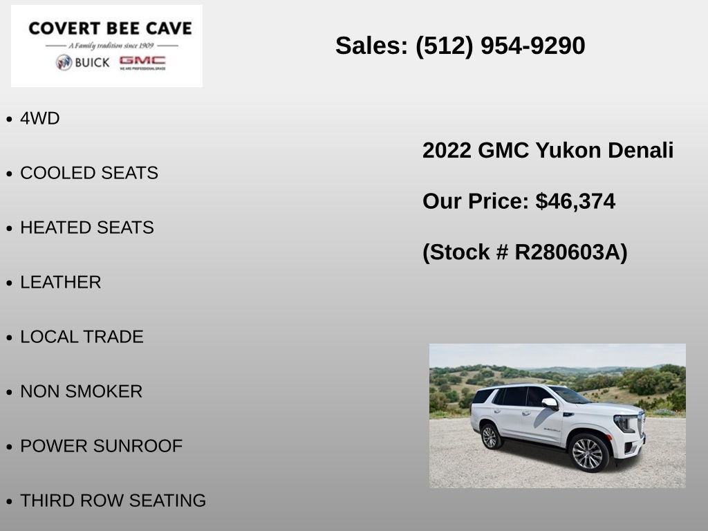 Used 2022 GMC Yukon Denali w/ Max Trailering Package AWD/4WD image 6