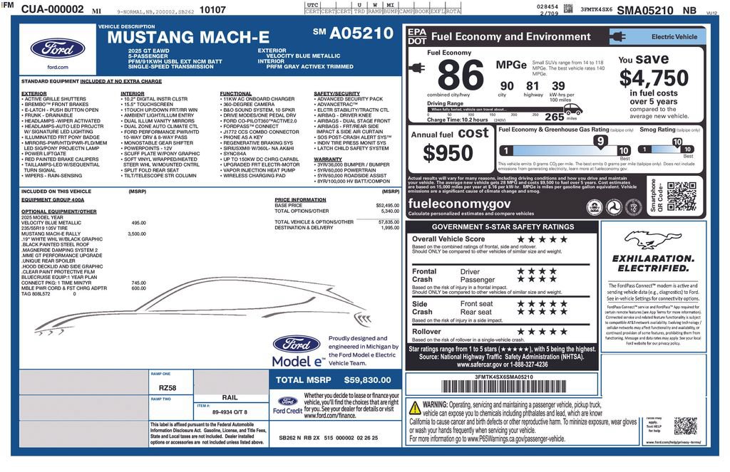 Used 2025 Ford Mustang Mach-E GT AWD/4WD image 6