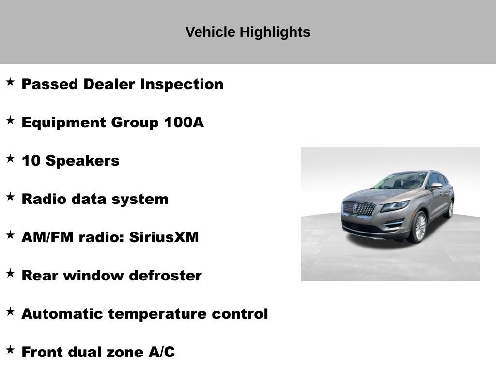 Used 2019 Lincoln MKC Premiere image 18