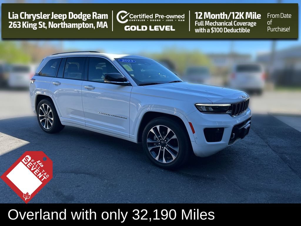 Certified 2023 Jeep Grand Cherokee Overland w/ Luxury Tech Group IV AWD/4WD image 1