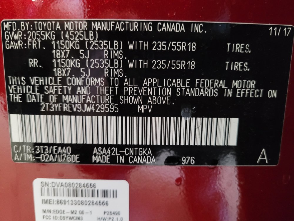 Used 2018 Toyota RAV4 Limited FWD image 33