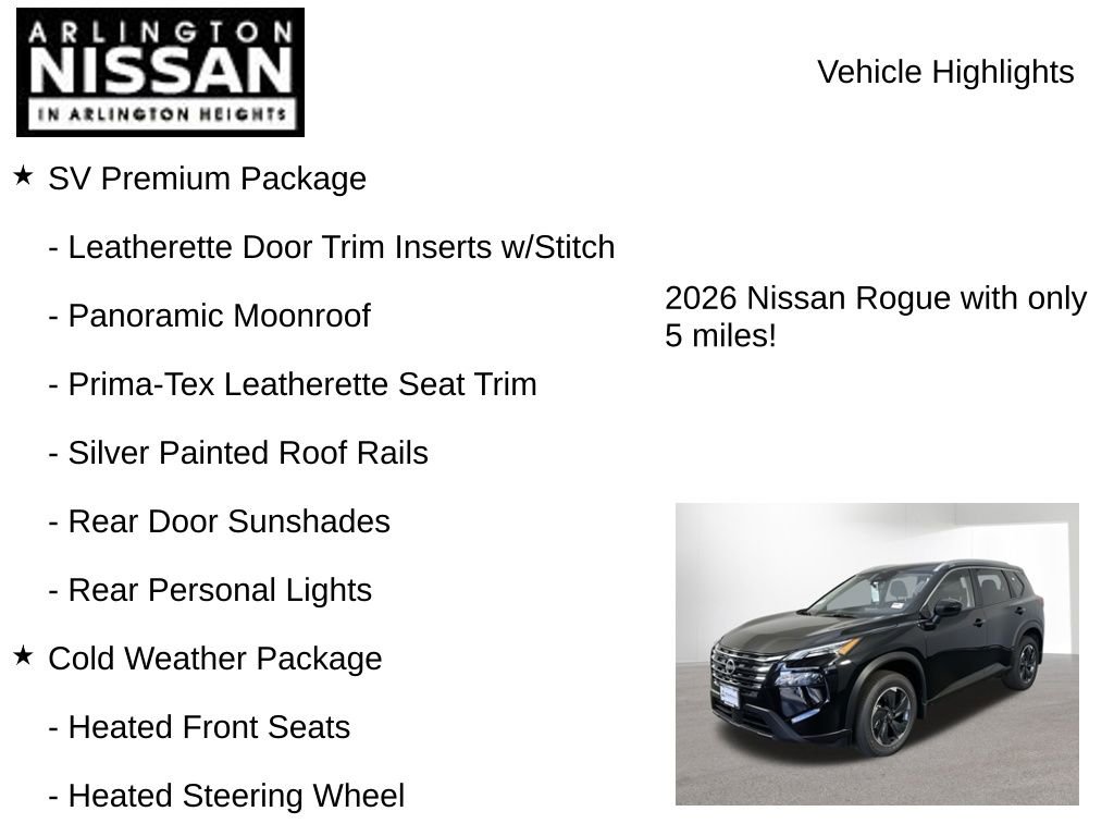 New 2026 Nissan Rogue SV w/ SV Premium Package image 8