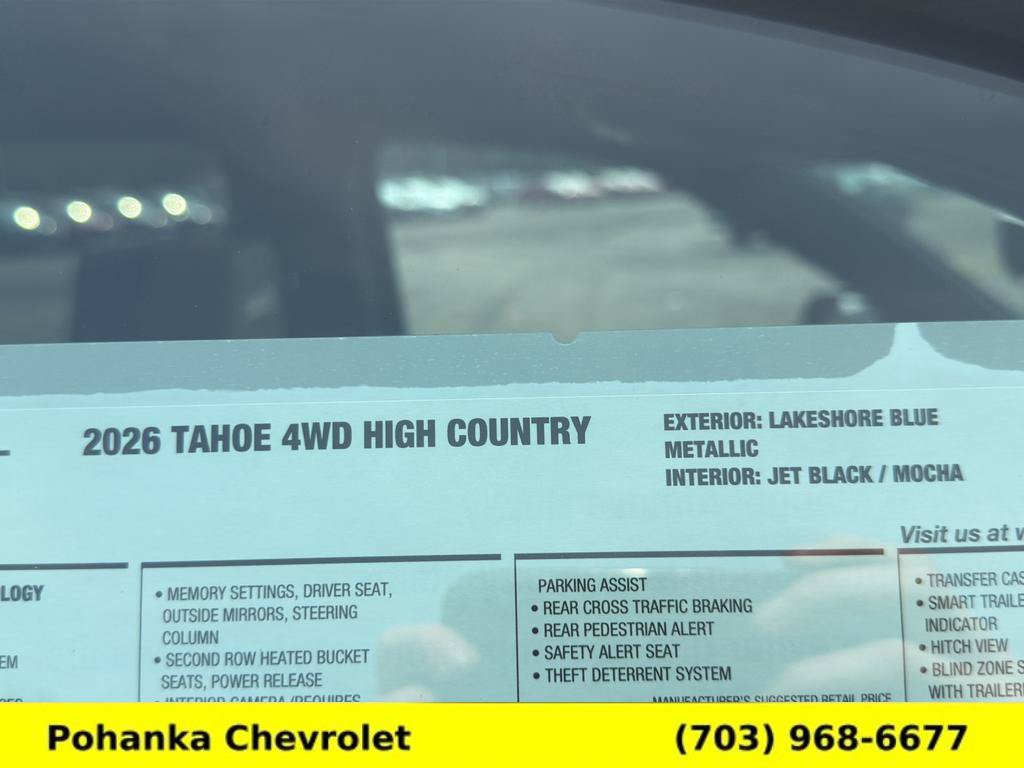 New 2026 Chevrolet Tahoe High Country AWD/4WD image 30
