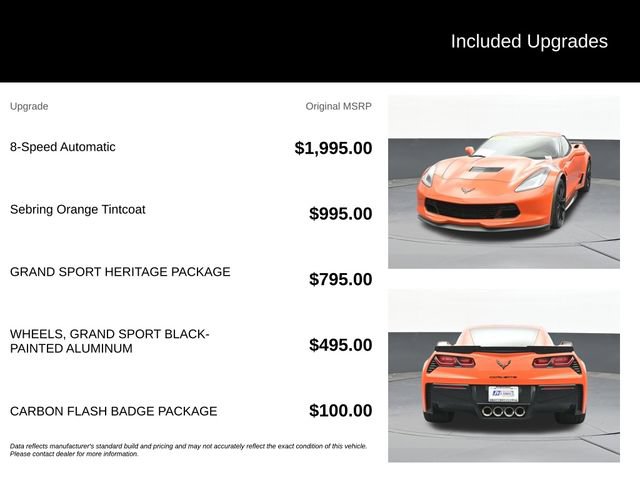 Used 2019 Chevrolet Corvette Grand Sport w/ Grand Sport Heritage Package RWD image 9