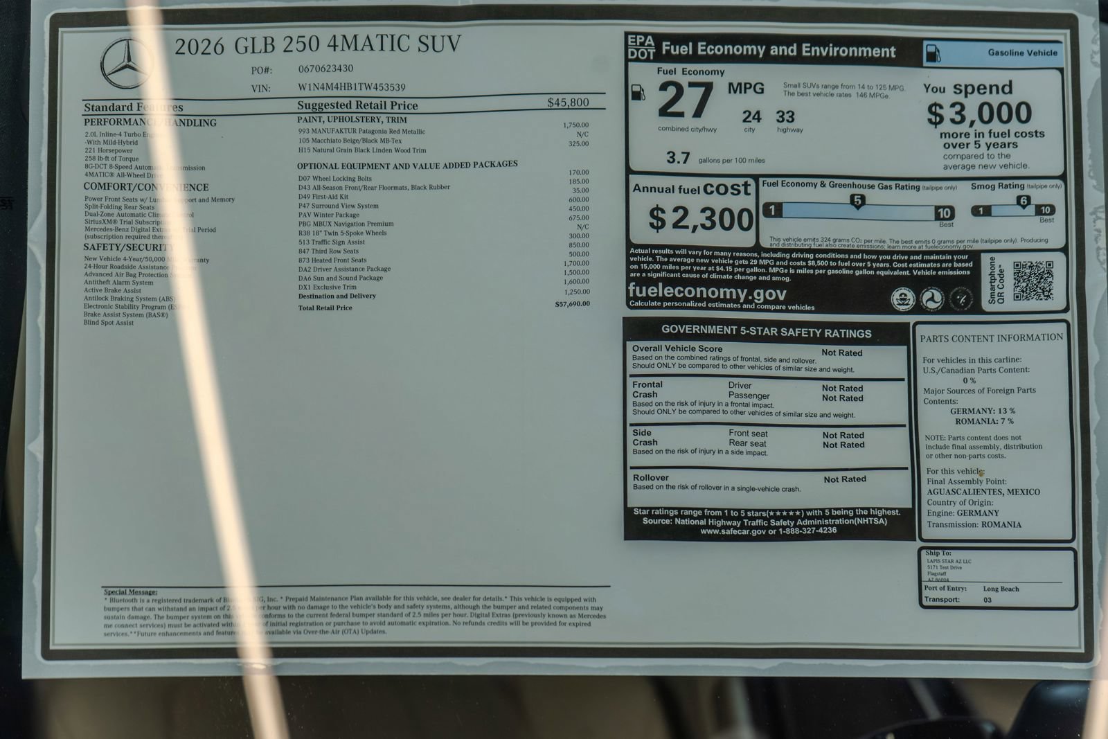 Used 2026 Mercedes-Benz GLB 250 4MATIC image 36
