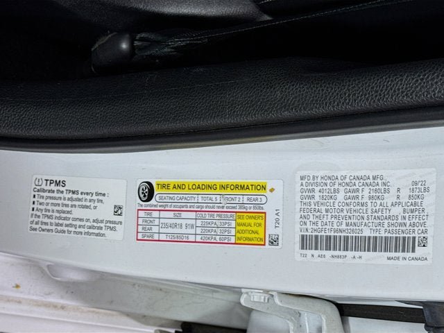 Used 2022 Honda Civic Touring image 32
