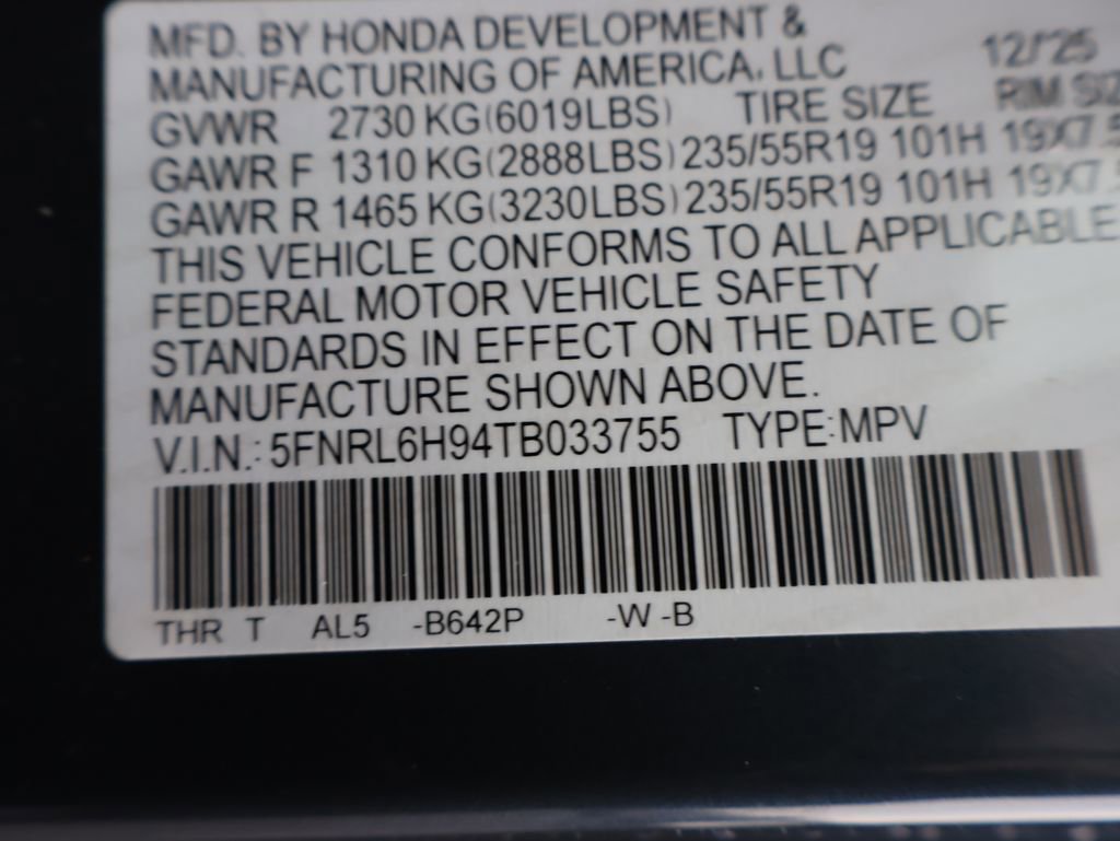 Certified 2026 Honda Odyssey Elite image 38