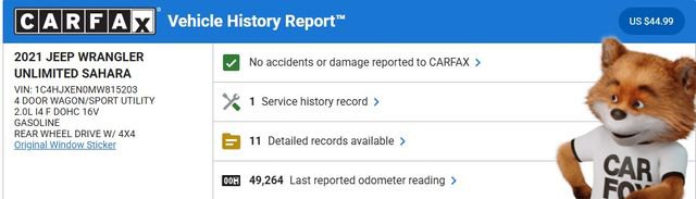 Used 2021 Jeep Wrangler Unlimited Sahara w/ Cold Weather Group image 5