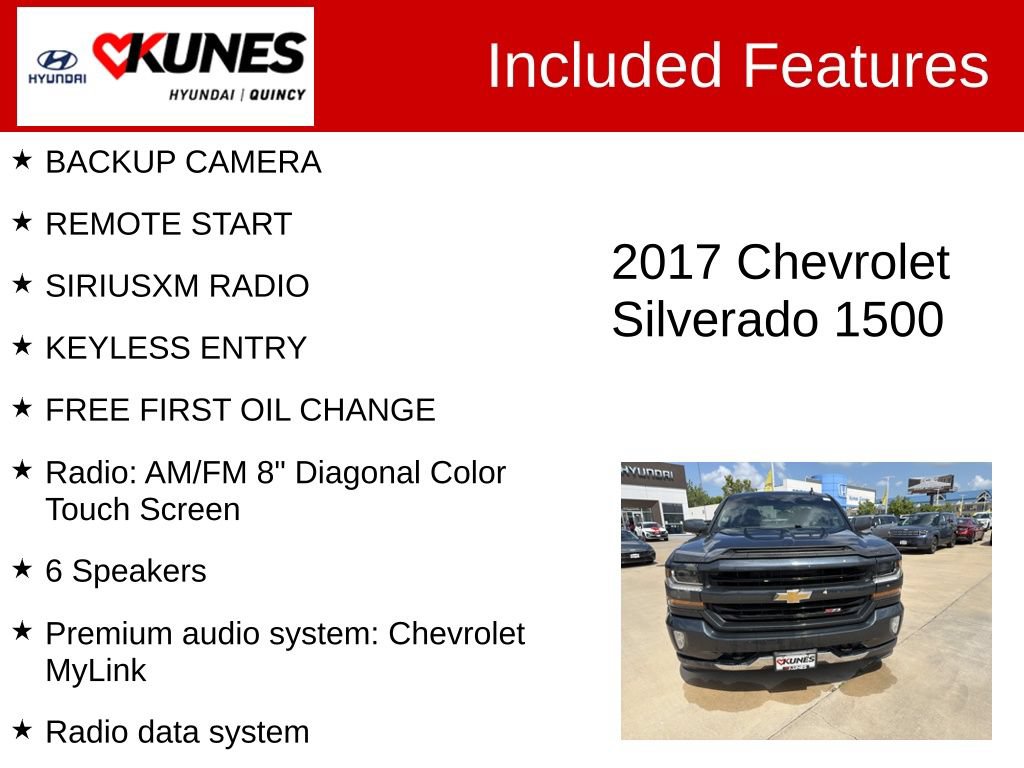 Used 2017 Chevrolet Silverado 1500 LT w/ All Star Edition AWD/4WD image 2
