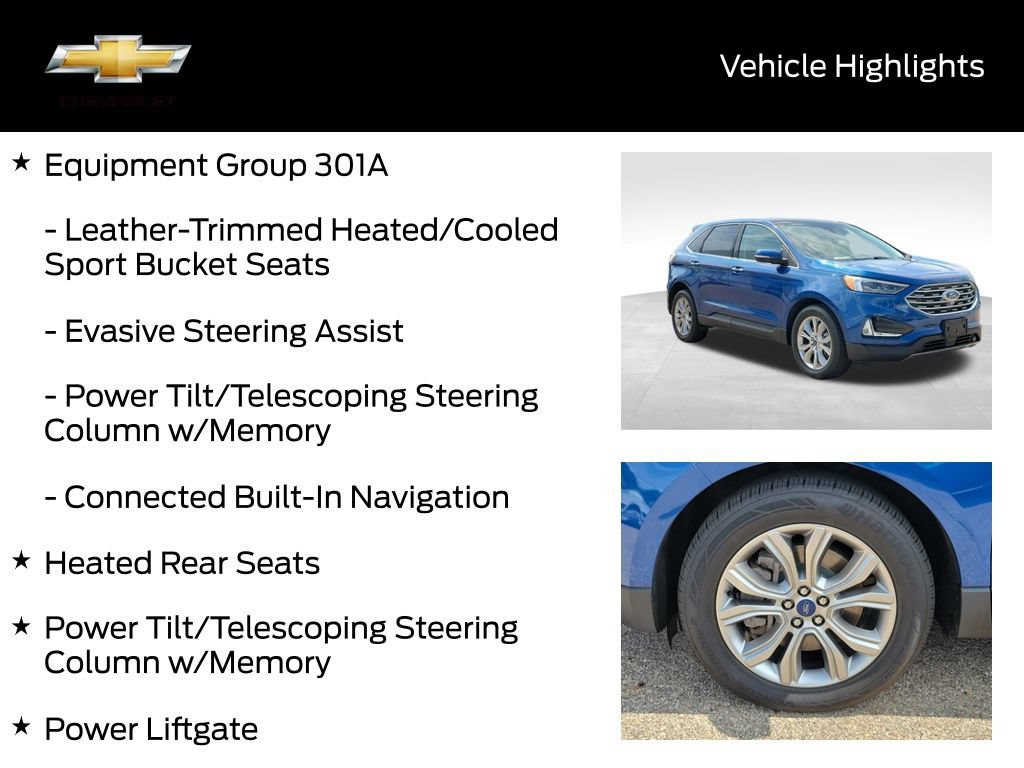 Used 2022 Ford Edge Titanium w/ Equipment Group 301A AWD/4WD image 20