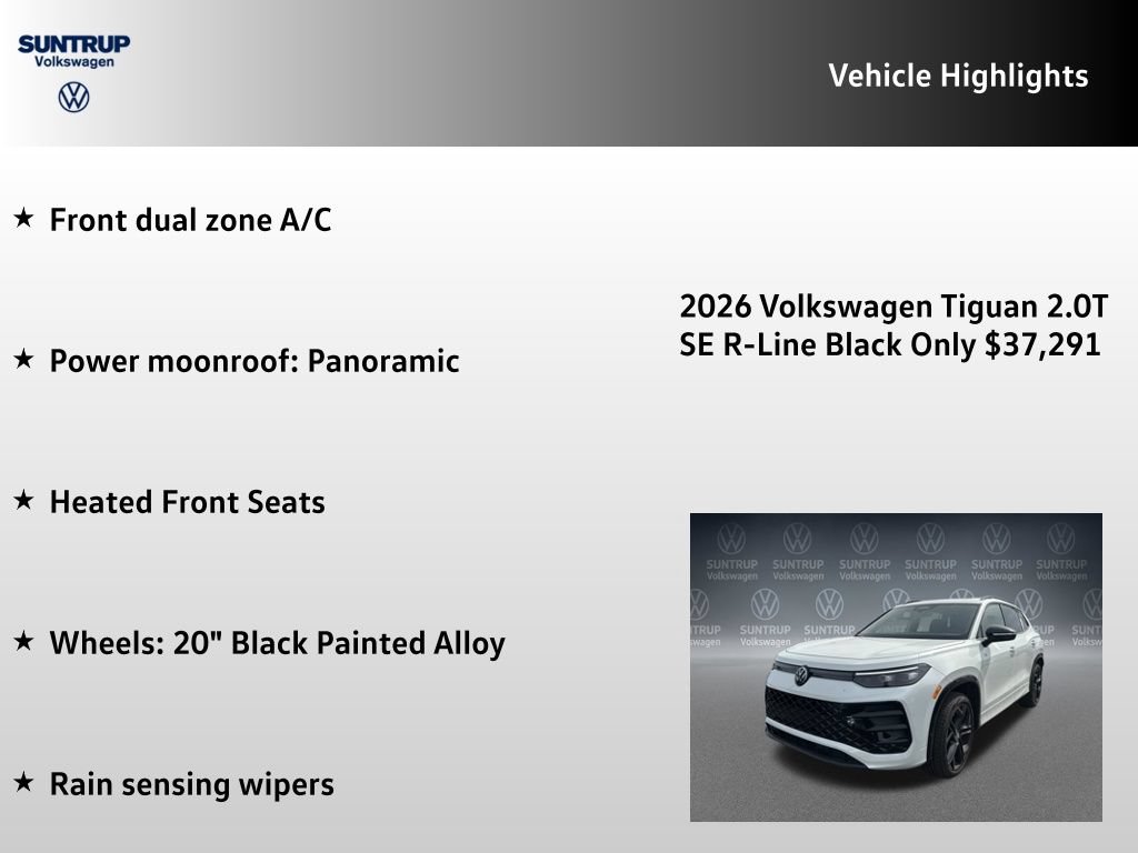 New 2026 Volkswagen Tiguan SE R-Line AWD/4WD image 7